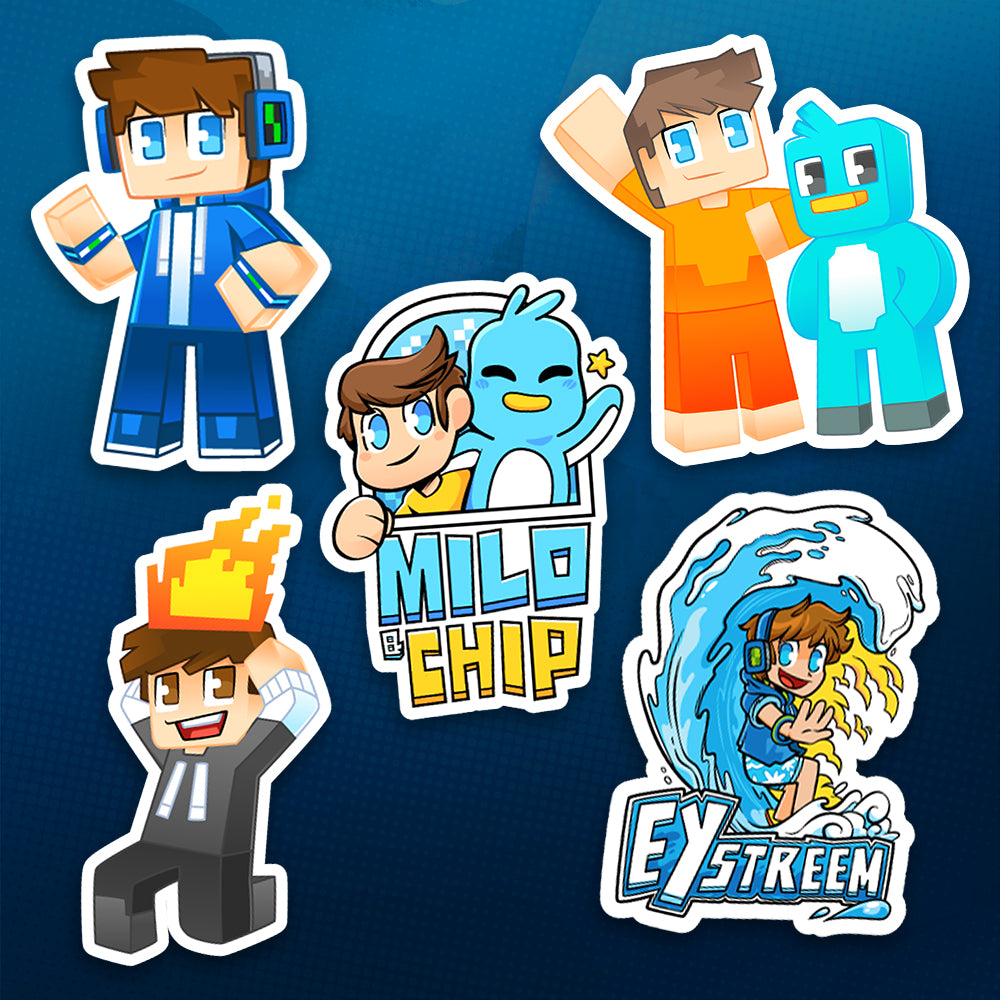 Milo and Chip official individual stickers