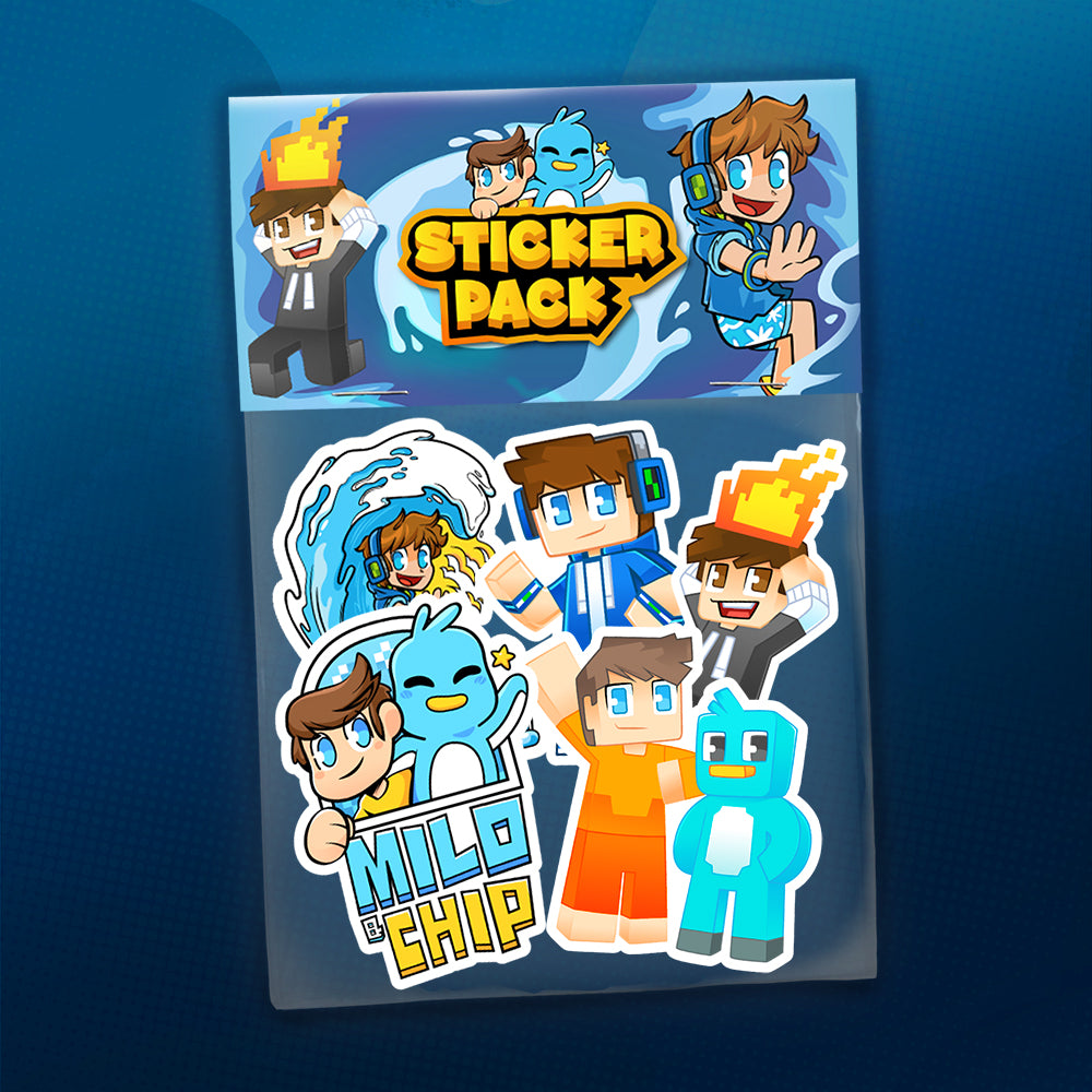 Milo and Chip official variety sticker pack